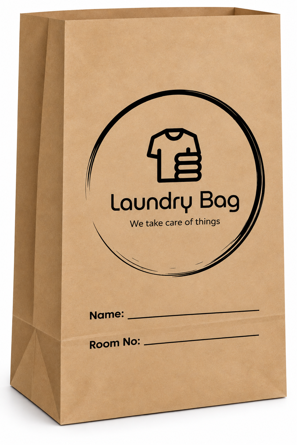 Laundry SOS Block Bottom Paper Bag - 305 x 175 x 435 mm